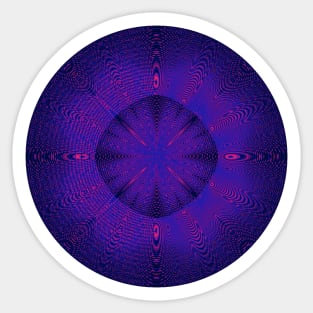 Purple starburst, big bang Sticker